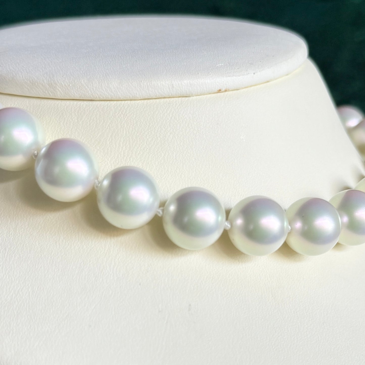 【Made in Japan】Glass Pearl Chunky Choker Necklace W