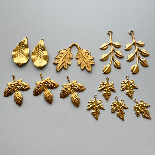 Special Set 【Vintage Brass Leaf mix】25MX_86