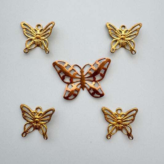 Special Set 【Vintage Brass Butterfly mix】25MX_88