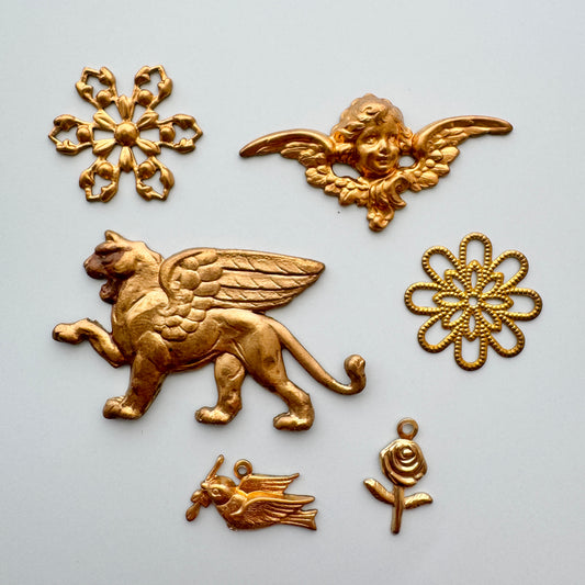 Special Set 【Vintage Brass Charm/Stamping mix】25MX_98