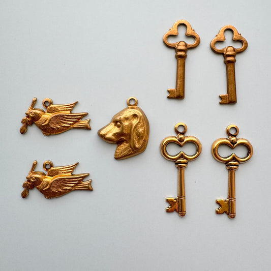 Special Set 【Vintage Brass Charm mix】25MX_100
