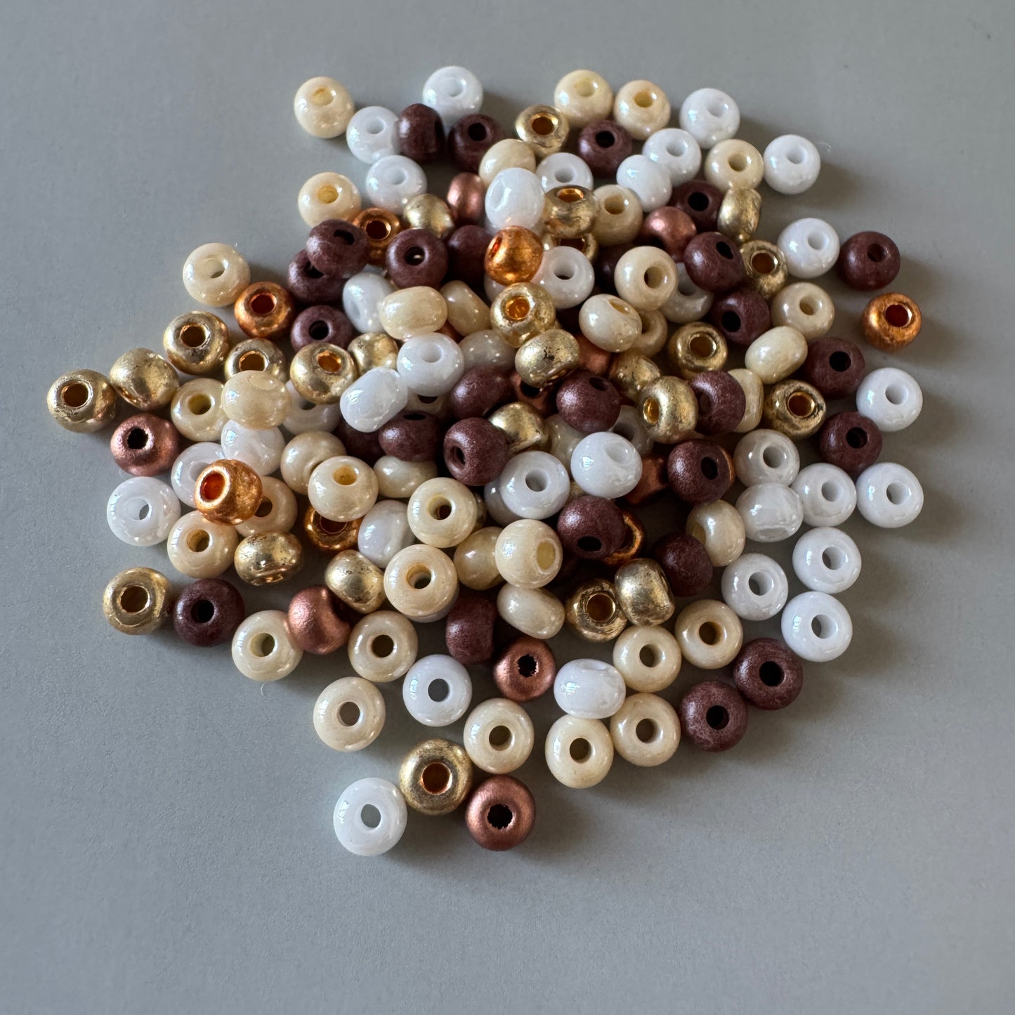 Czech Seed Beads Mix Antique Neutral【10g】