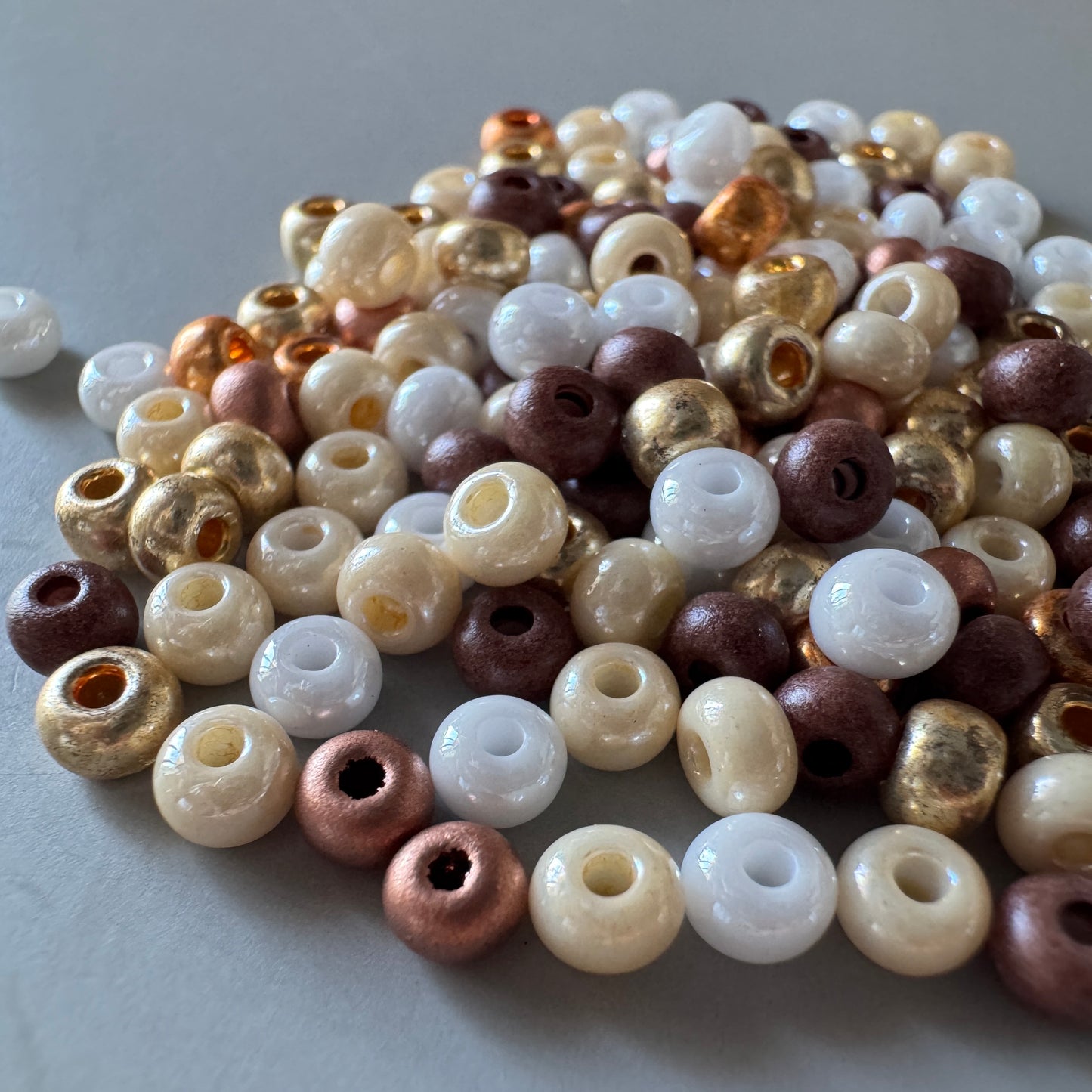 Czech Seed Beads Mix Antique Neutral【10g】