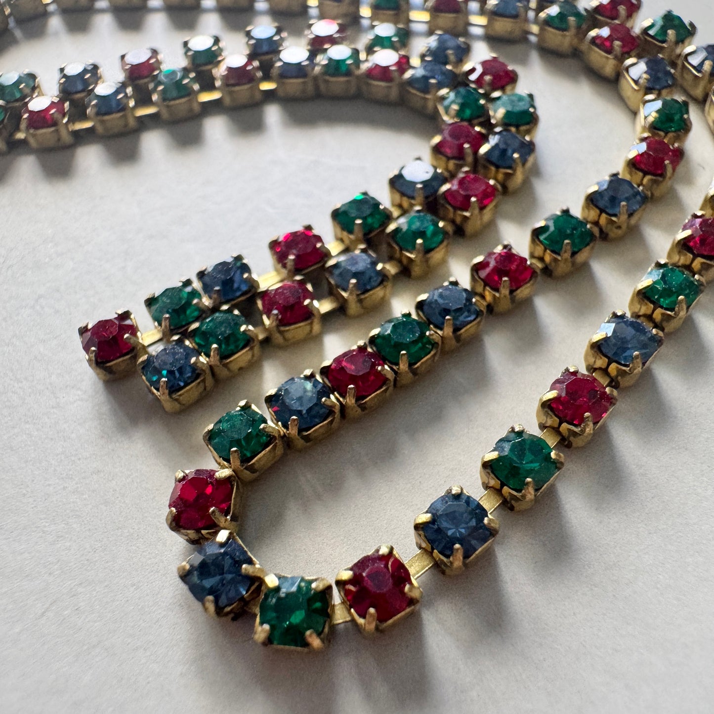 Special Set【Vintage Swarovski Rhinestone Chain Scrap 35cm】26MX_244