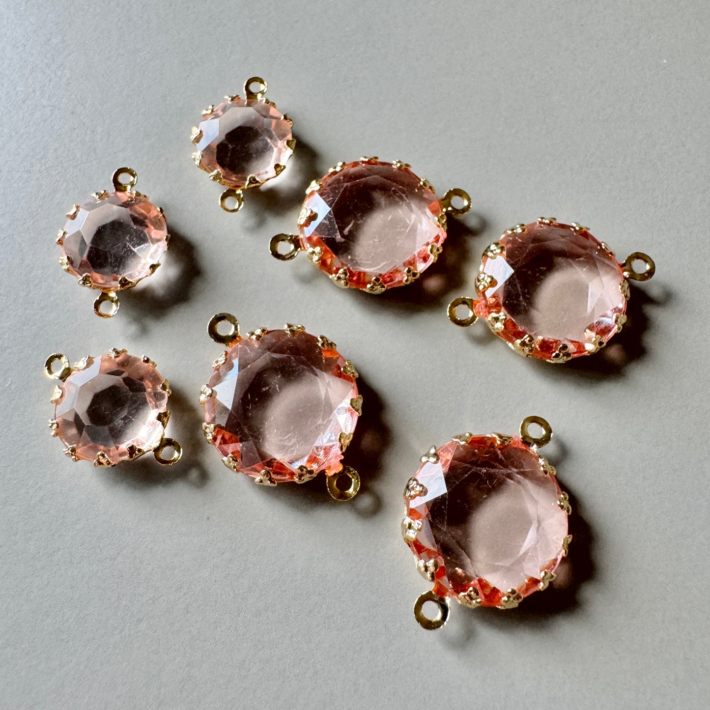 Special Set【Pink Plastic Rhinestone Connectors】26MX_263