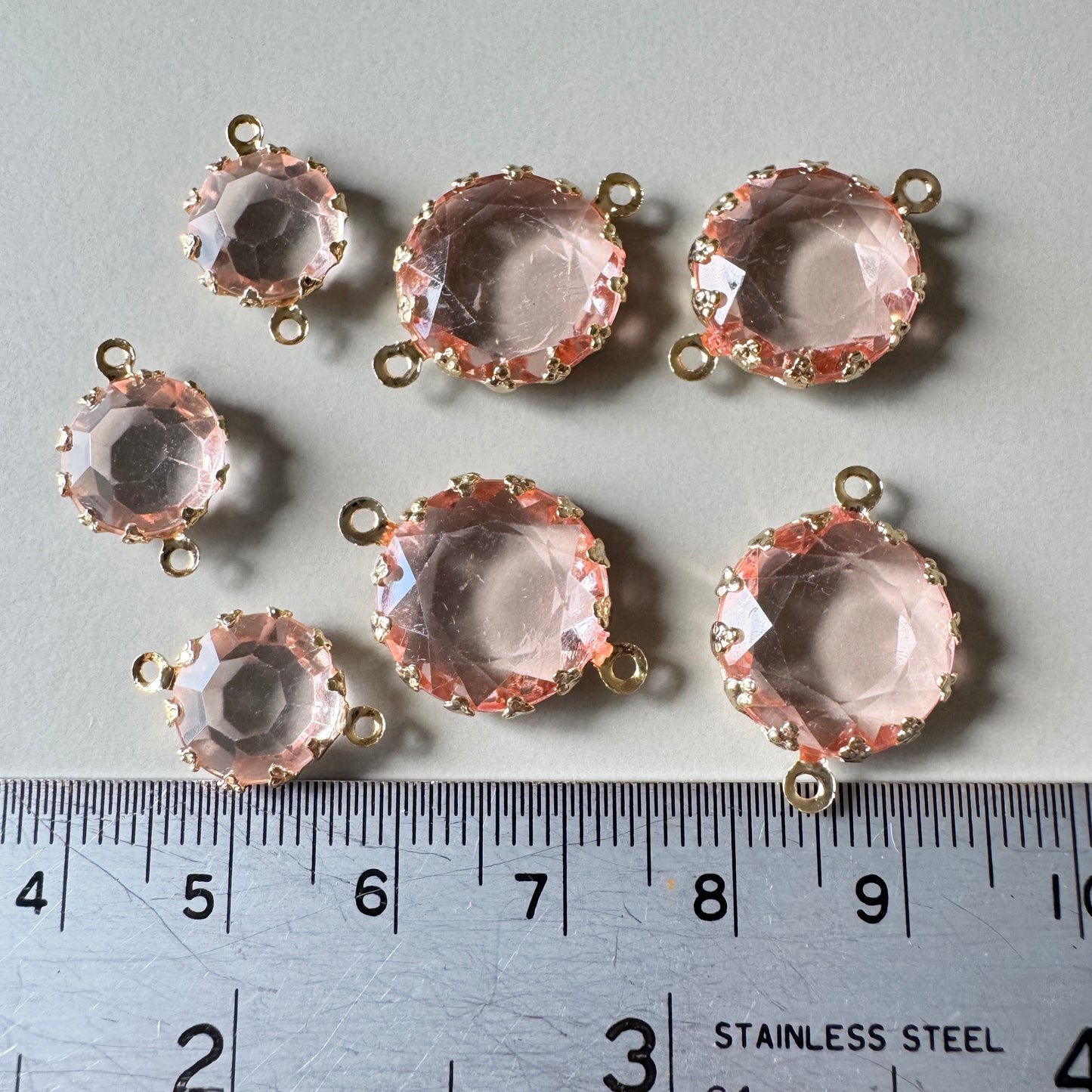 Special Set【Pink Plastic Rhinestone Connectors】26MX_263