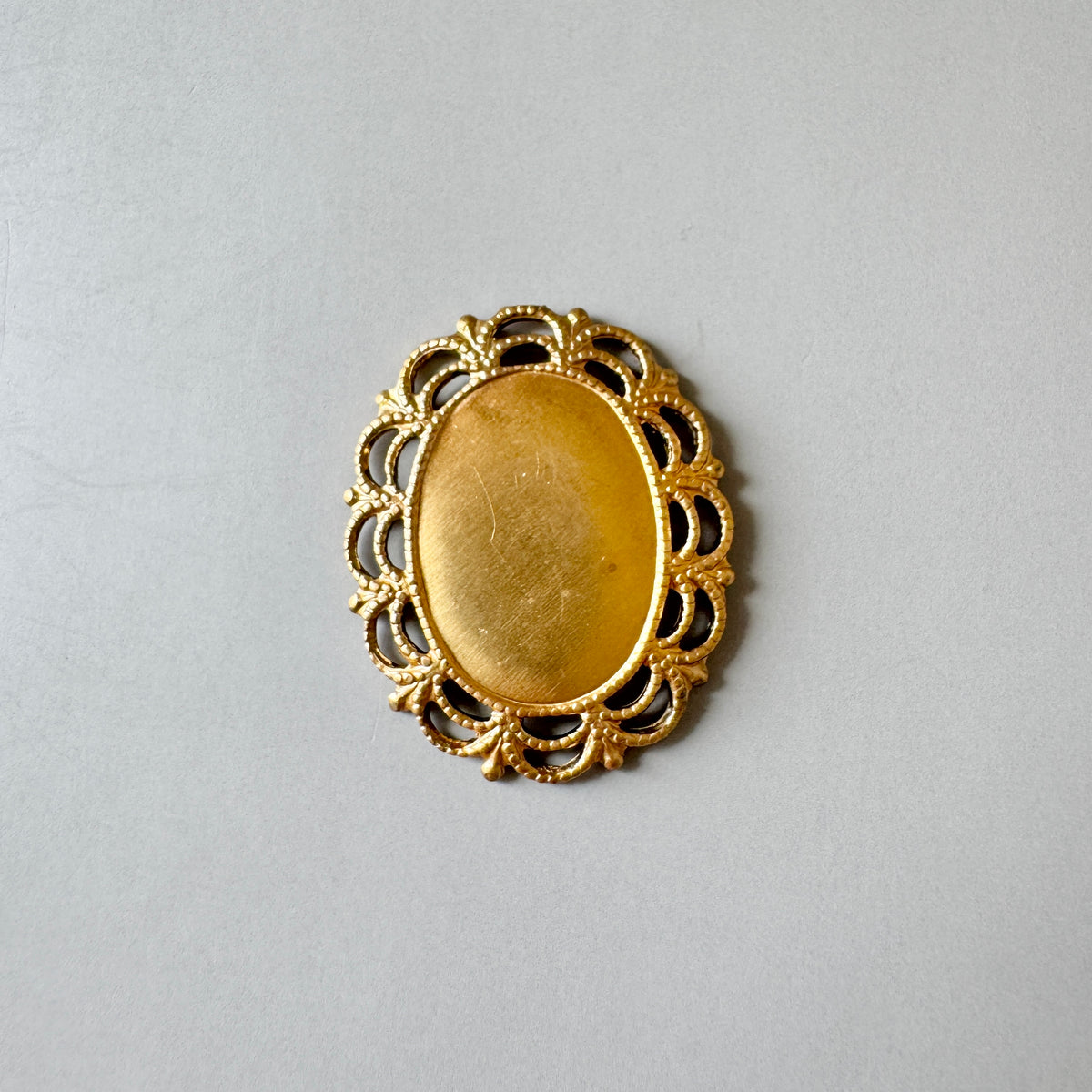 Raw Brass Setting Oval 18×13mm【1 pc】