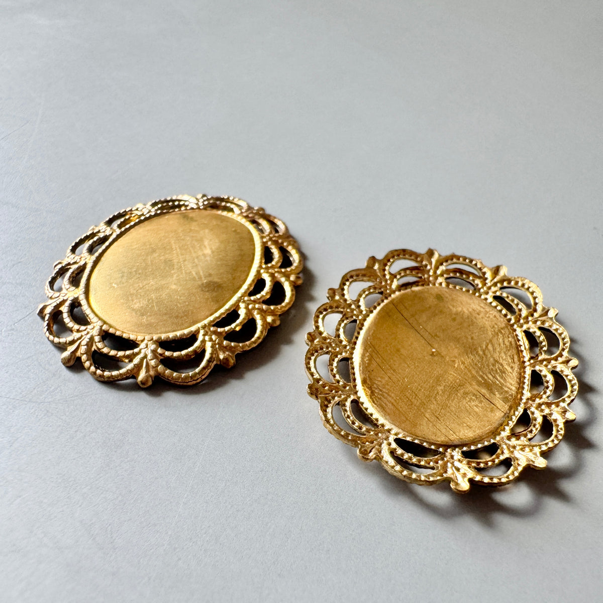 Raw Brass Setting Oval 18×13mm【1 pc】
