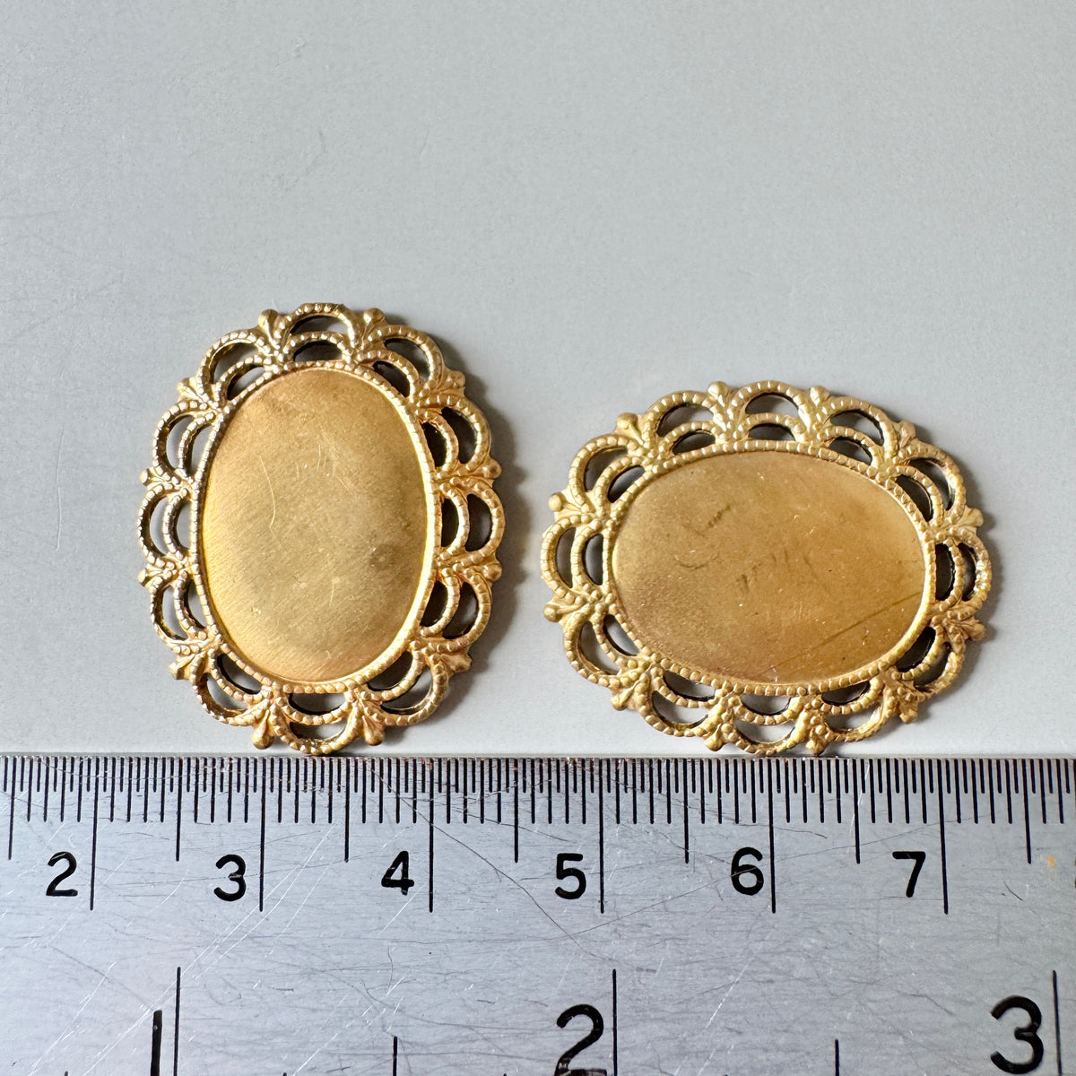 Raw Brass Setting Oval 18×13mm【1 pc】