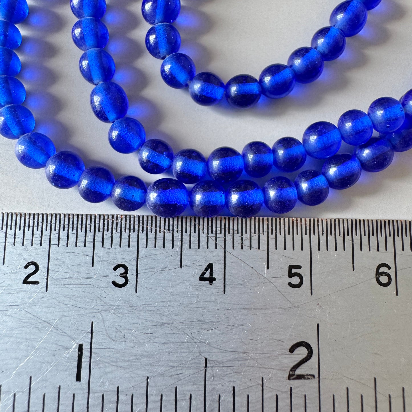 Special Set【Japan Vintage Blue Glass Bead Strand 68cm】26MX_266