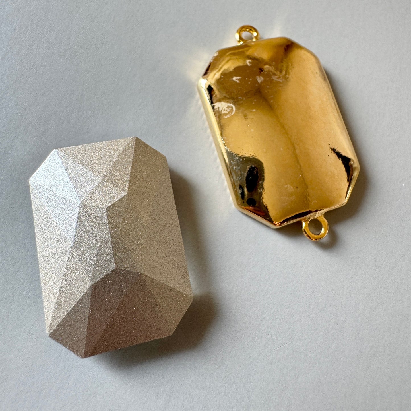 Swarovski ART #4627 Thin Octagon Fancy Stone Crystal Vitrail Light 27×18.5mm【with Setting】