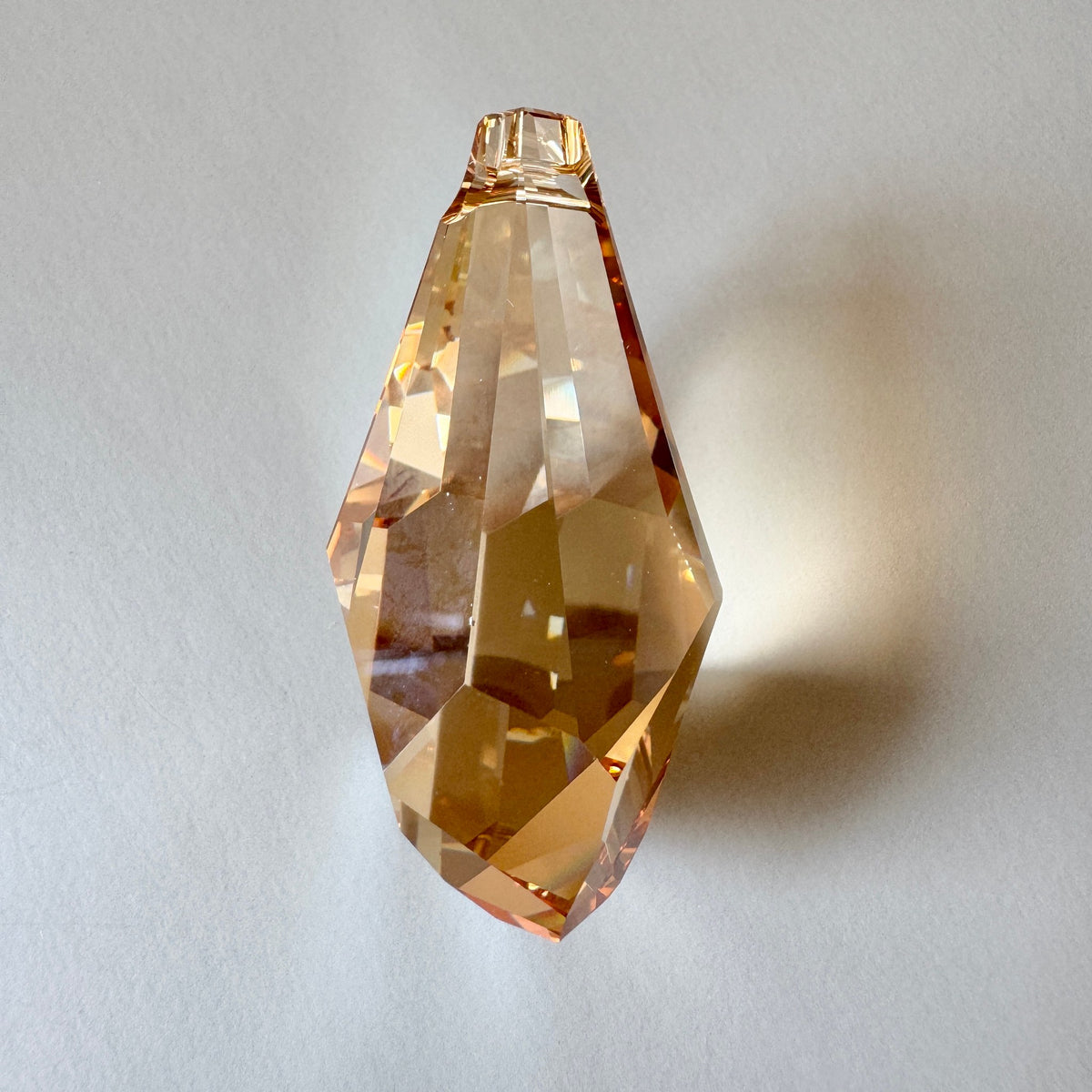 Swarovski ART #6015 Polygon Drop Crystal Golden Shadow 50mm【1 pc】
