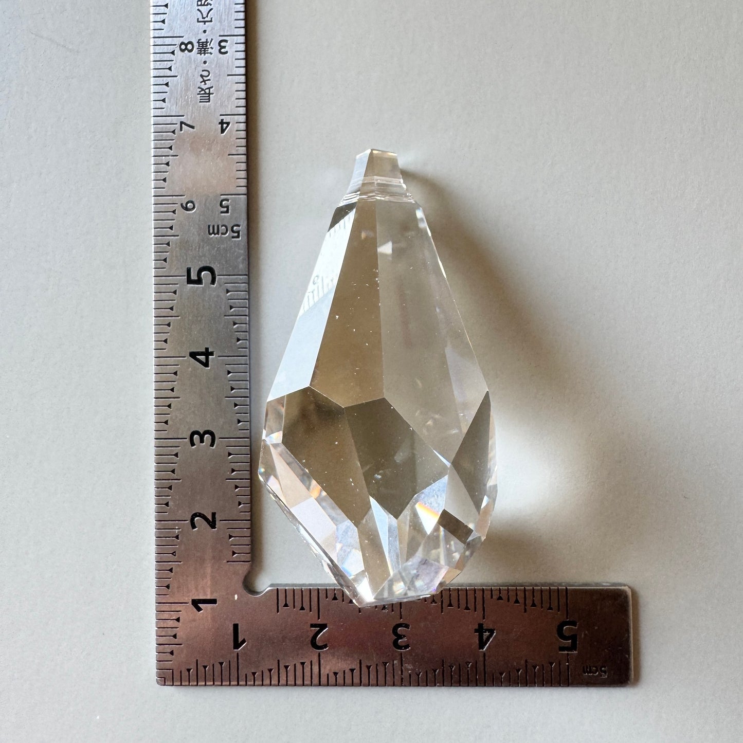 Swarovski ART #6015 Polygon Drop Crystal Silver Shade 50mm【1 pc】