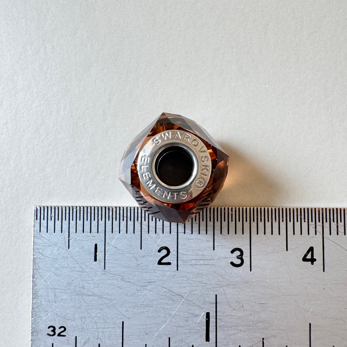 Swarovski ART #5928 BeCharmed Helix Bead Smoky Quartz 14mm【1 pc】