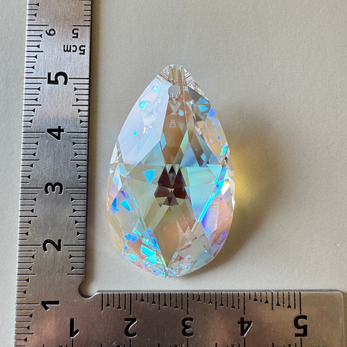 Swarovski ART #8721 Pear Shape Crystal Blue AB 38×22mm【1 pc】