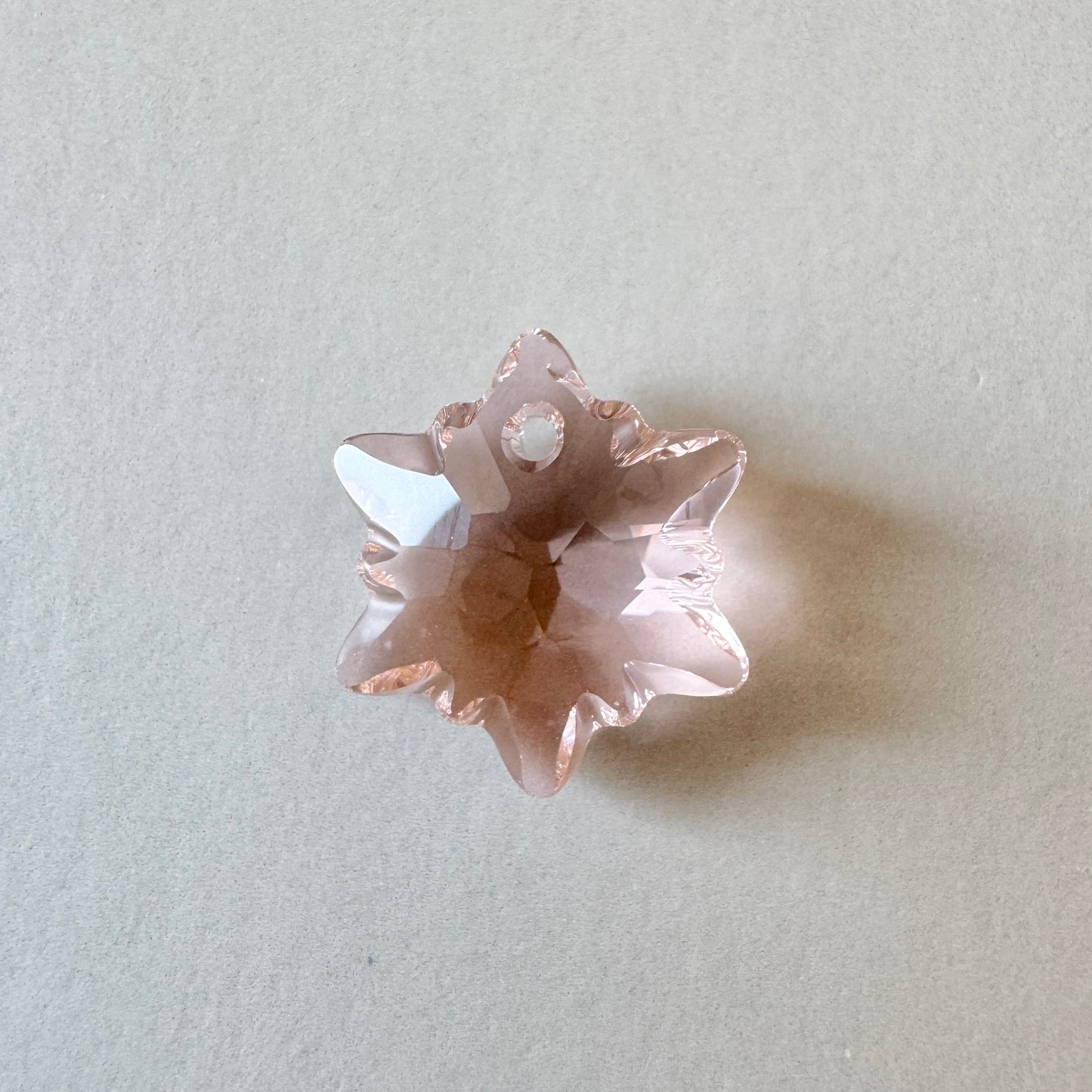 Swarovski ART #6748 Edelweiss Pendant Vintage Rose 14mm【1 pc】