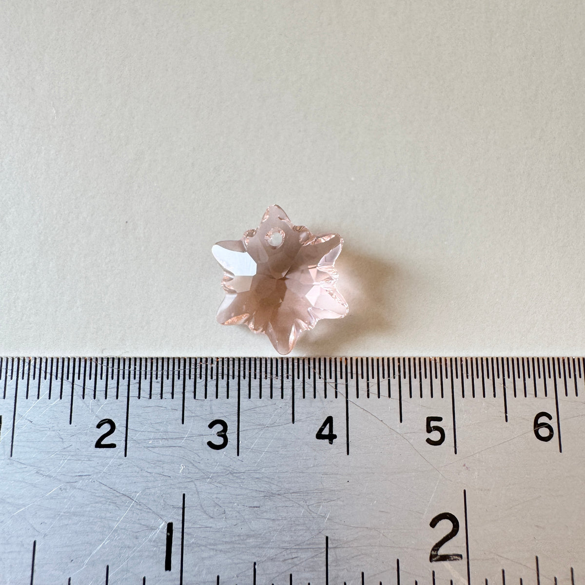 Swarovski ART #6748 Edelweiss Pendant Vintage Rose 14mm【1 pc】