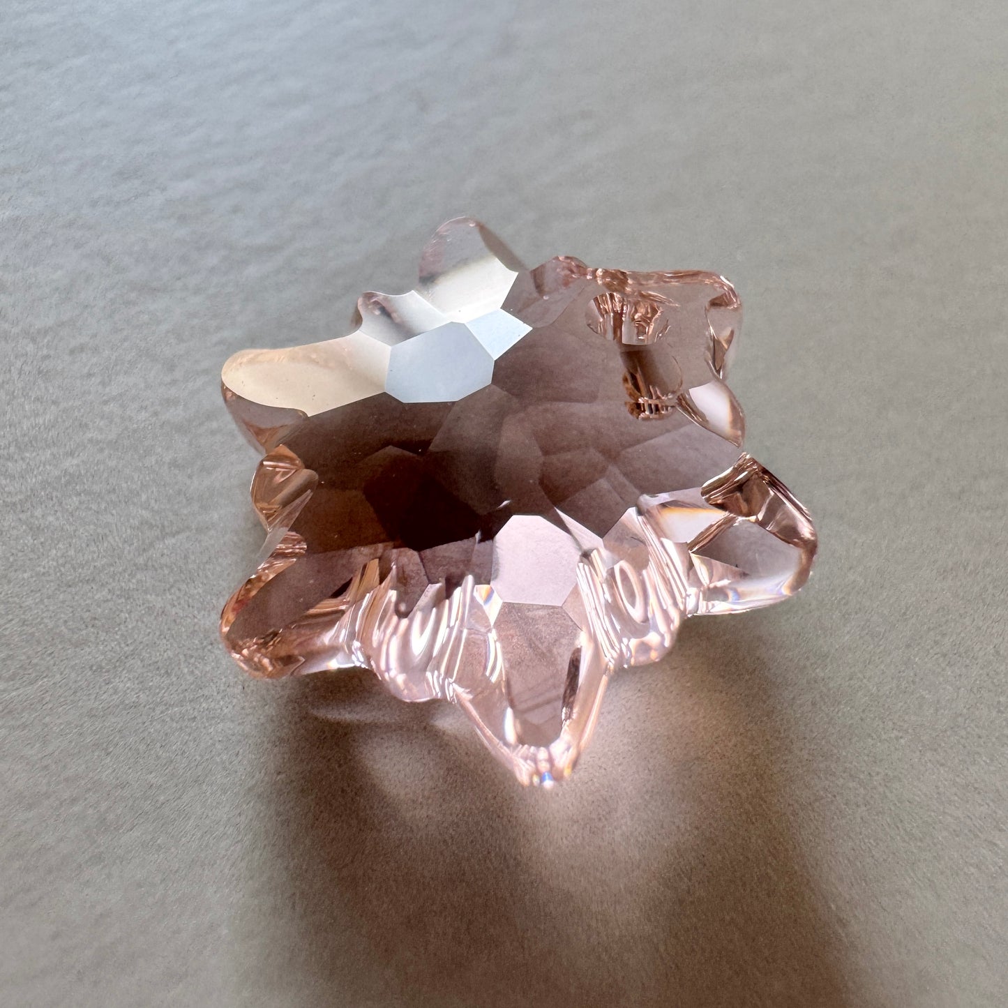 Swarovski ART #6748 Edelweiss Pendant Vintage Rose 14mm【1 pc】