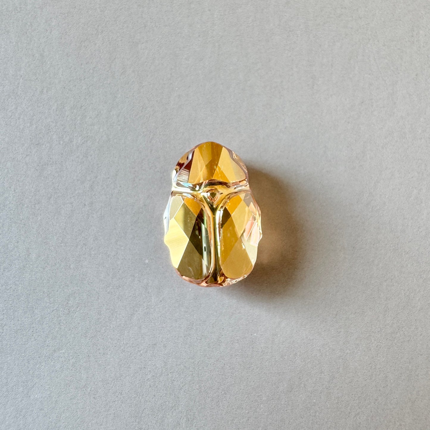 Swarovski ART #5728 Scarab Bead Crystal Metallic Sunshine 12mm【1 pc】