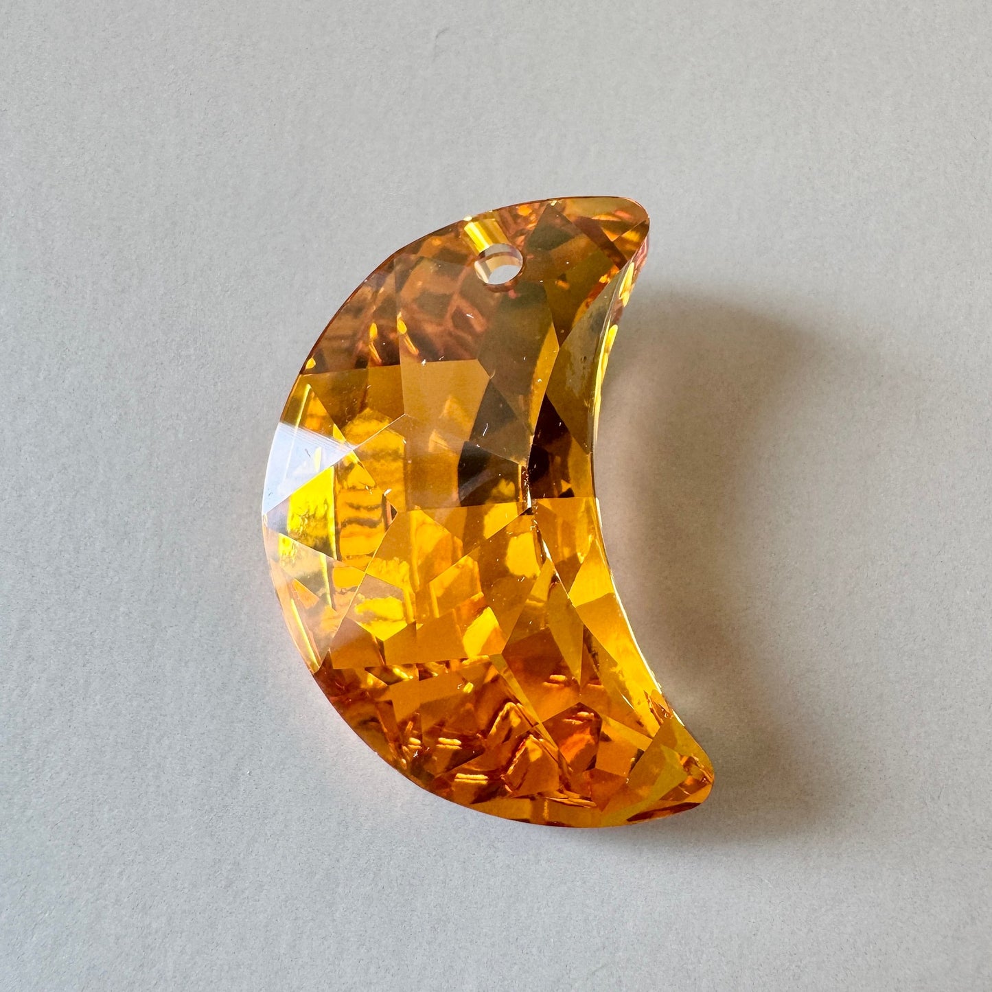Swarovski ART #6722 Moon Pendant Crystal Metallic Sunshine 30mm【1 pc】