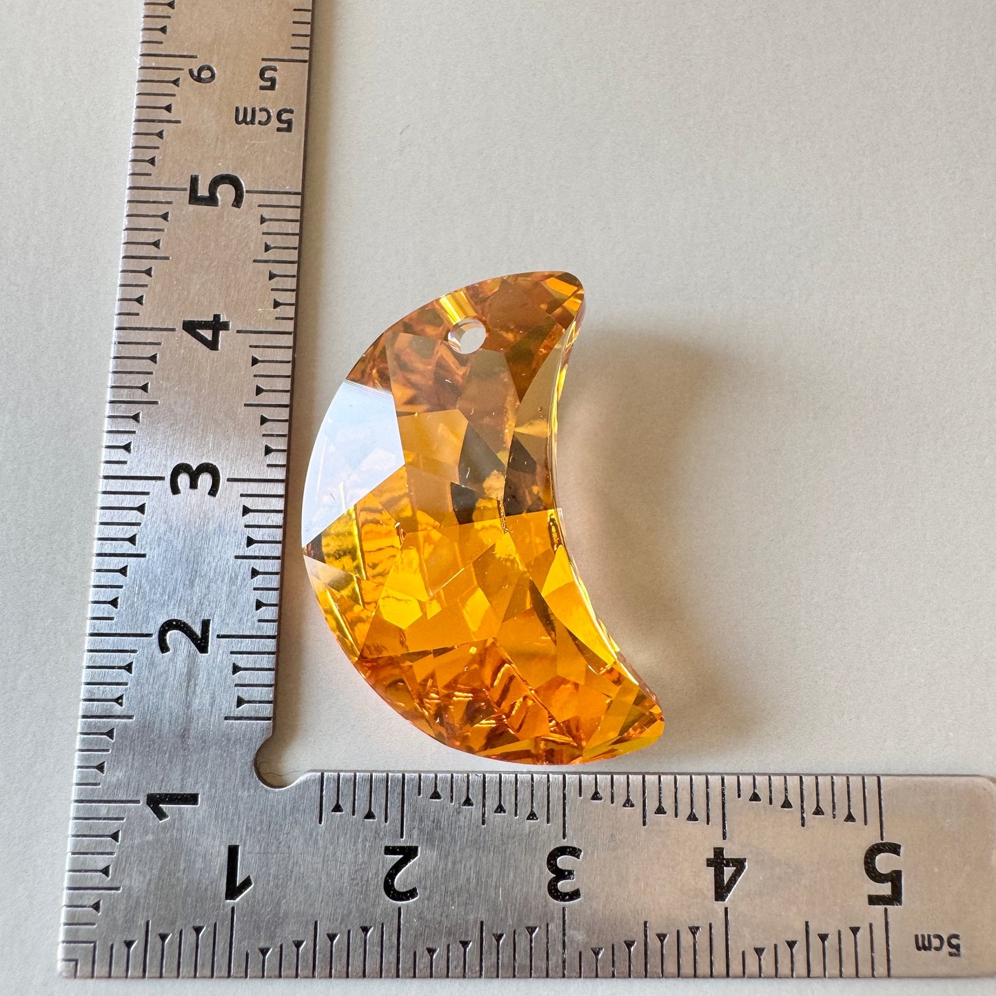 Swarovski ART #6722 Moon Pendant Crystal Metallic Sunshine 30mm【1 pc】
