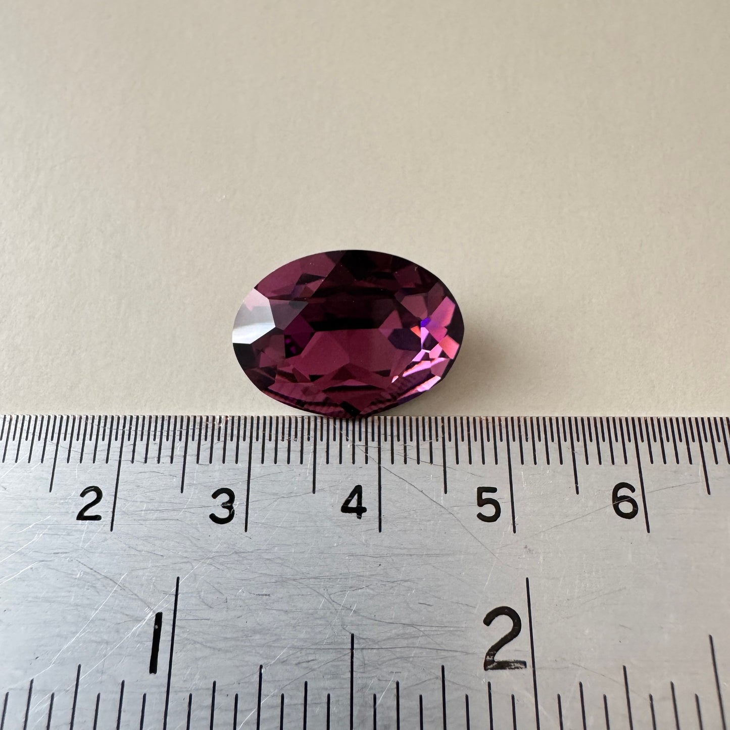 Swarovski ART #4120 Oval Fancy Stone Amethyst / Foiled 18×13mm【1 pc】