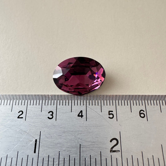 Swarovski ART #4120 Oval Fancy Stone Amethyst / Foiled 18×13mm【1 pc】
