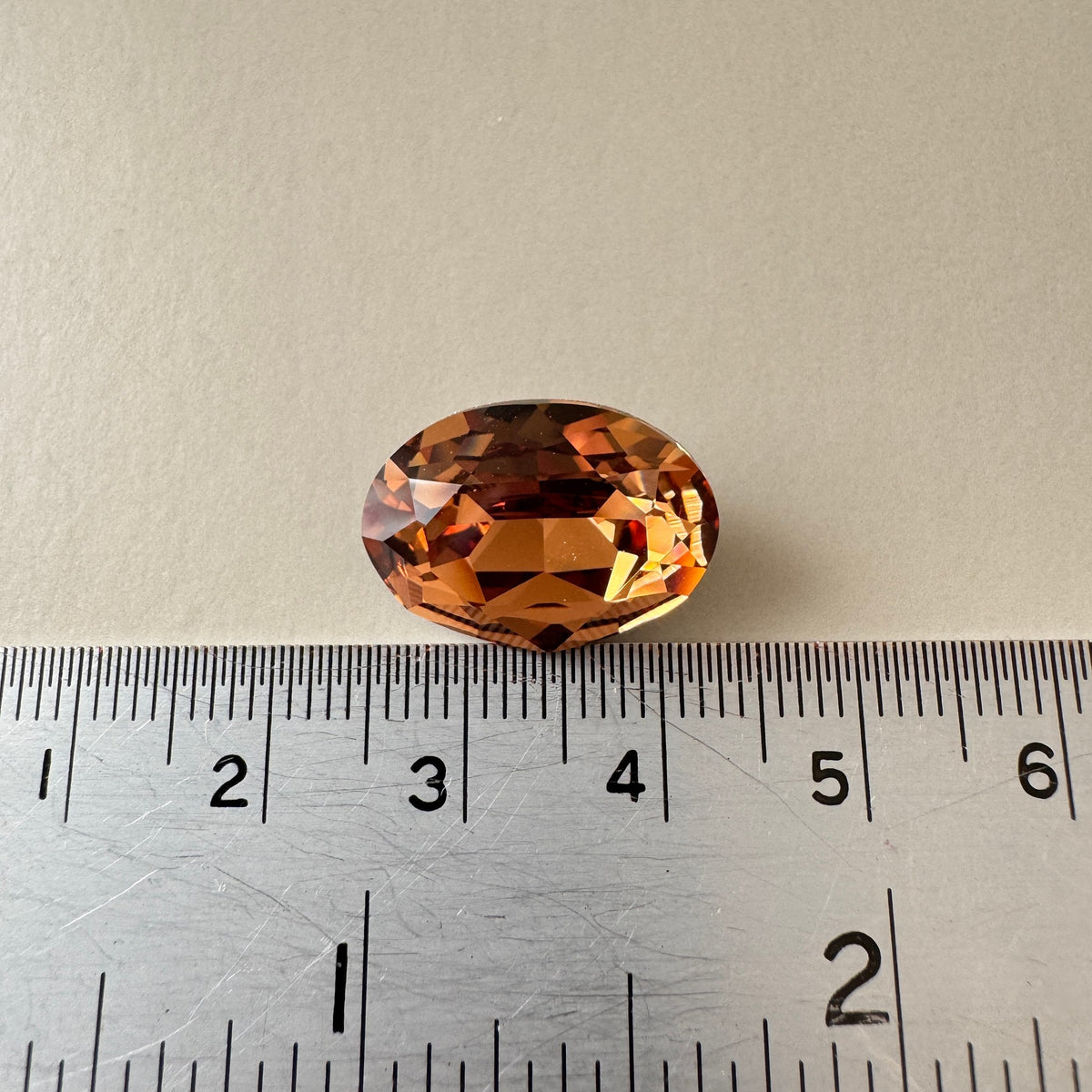 Swarovski ART #4120 Oval Fancy Stone Light Smoked Topaz / Foiled 18×13mm【1 pc】