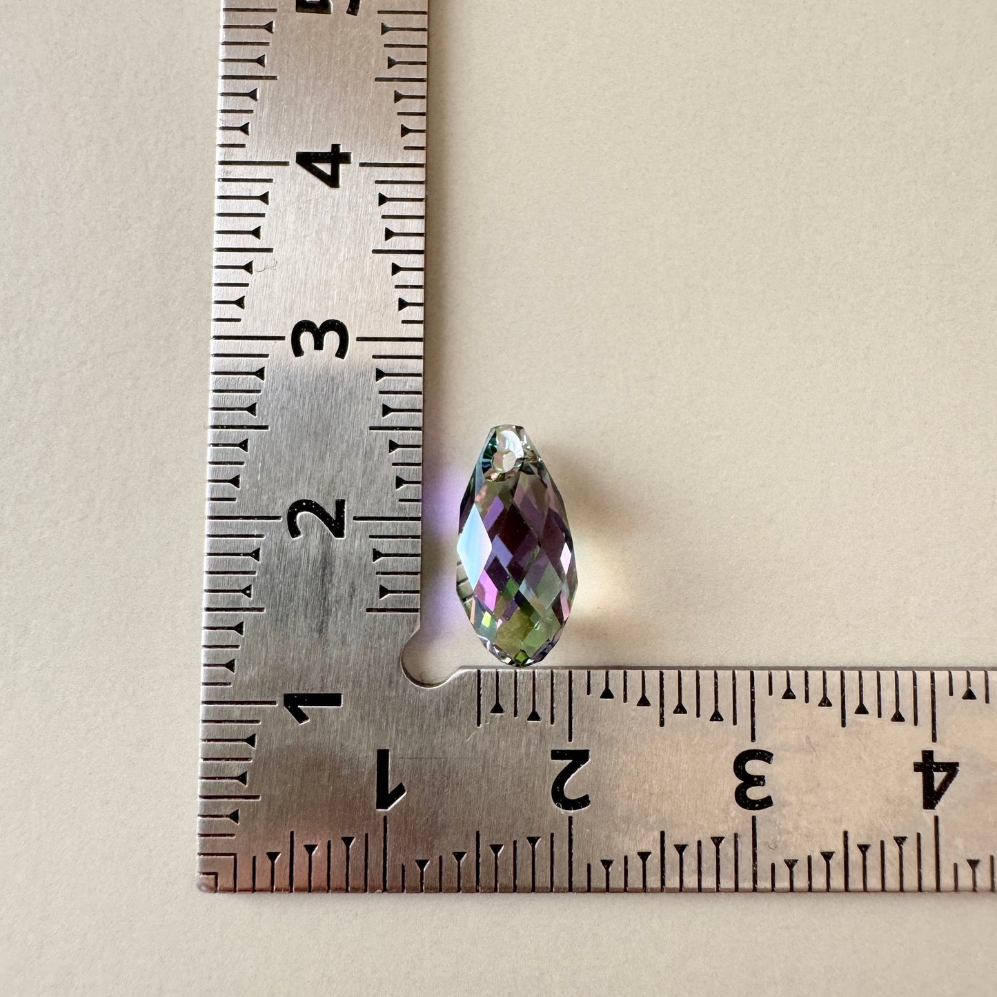Swarovski ART #6010 Briolette Pendant Crystal Paradise Shine 13×6.5mm【1 pc】