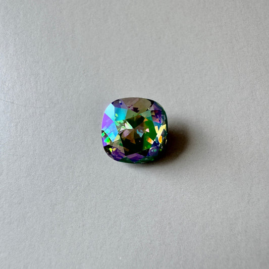 Swarovski ART #4470 Cushion Square Fancy Stone Crystal Paradise Shine / Foiled 10mm【1 pc】