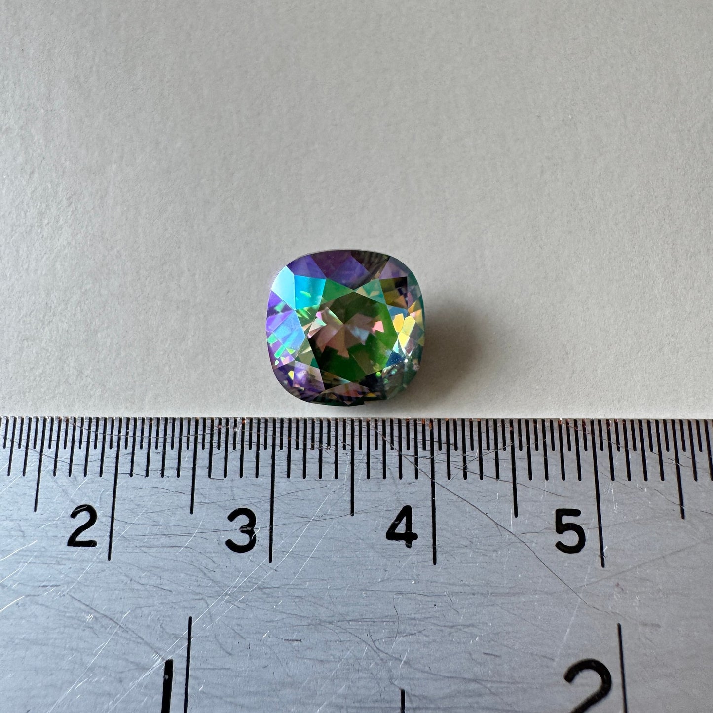 Swarovski ART #4470 Cushion Square Fancy Stone Crystal Paradise Shine / Foiled 10mm【1 pc】