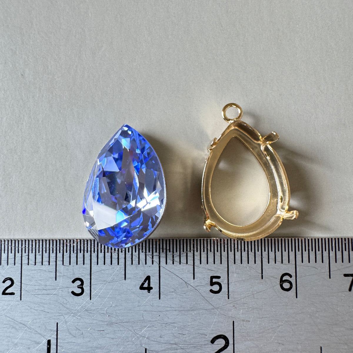 Special Set【Swarovski #4320 Provence Lavender 18×13mm & Gold Setting】26MX_324