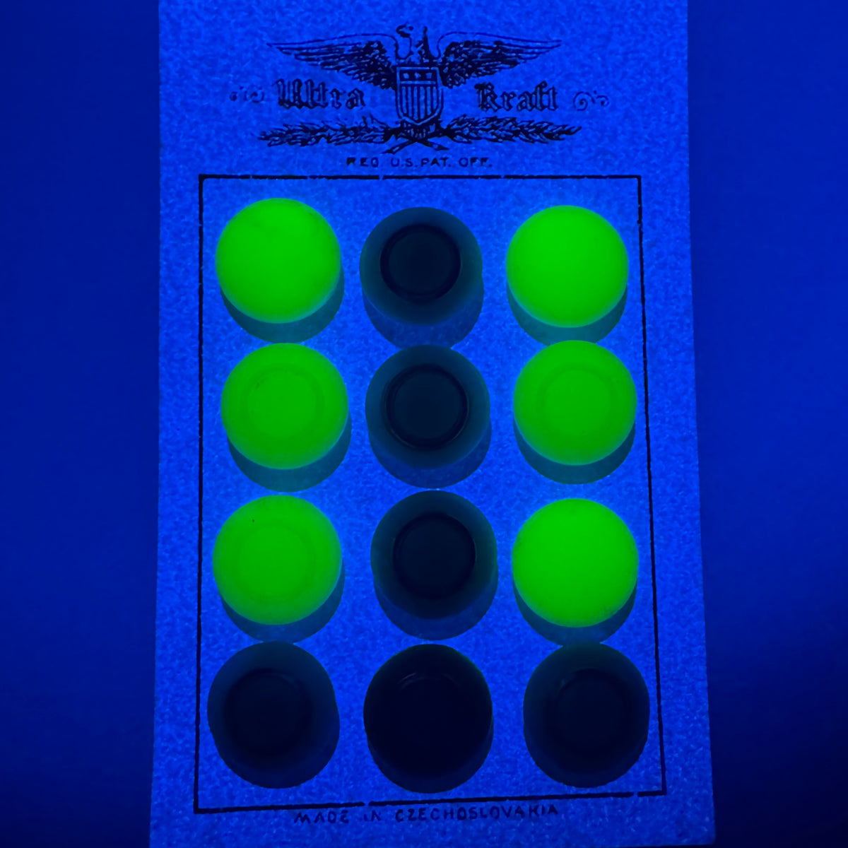 Czech Vintage Glass Button Sheet B
