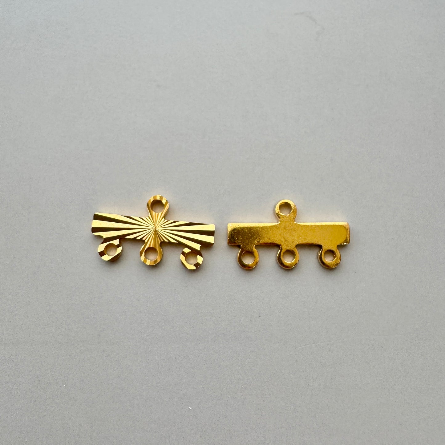 Taiwan Vintage Metal Connector 4 loops【2 pcs】