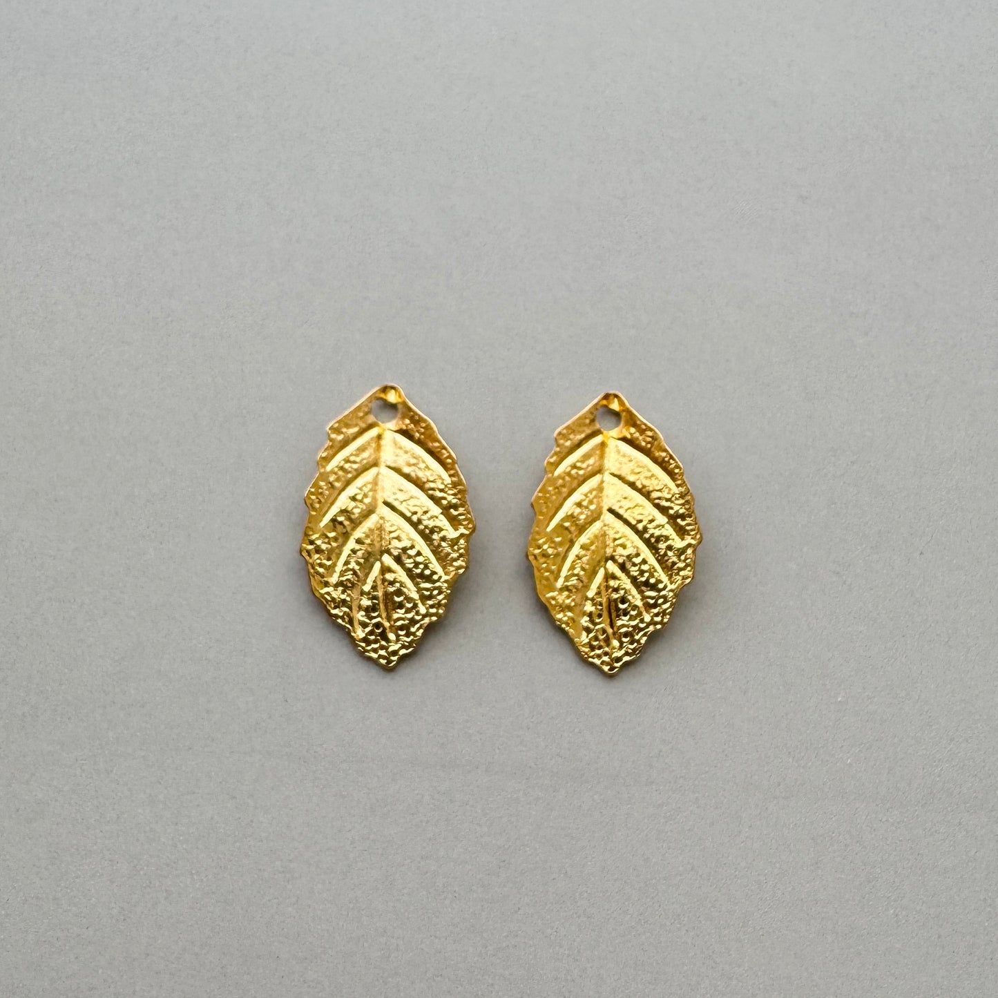 Deadstock Leaf Charm 19x9mm【2 pcs】