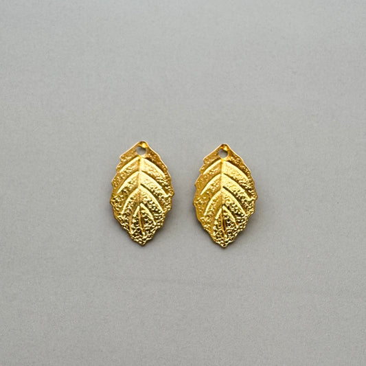 Deadstock Leaf Charm 19x9mm【2 pcs】