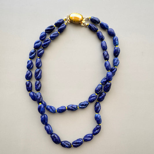 Twisted Indigo Choker