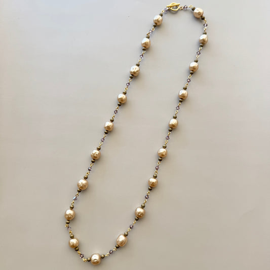 Vintage Baroque Haskell Pearl Necklace