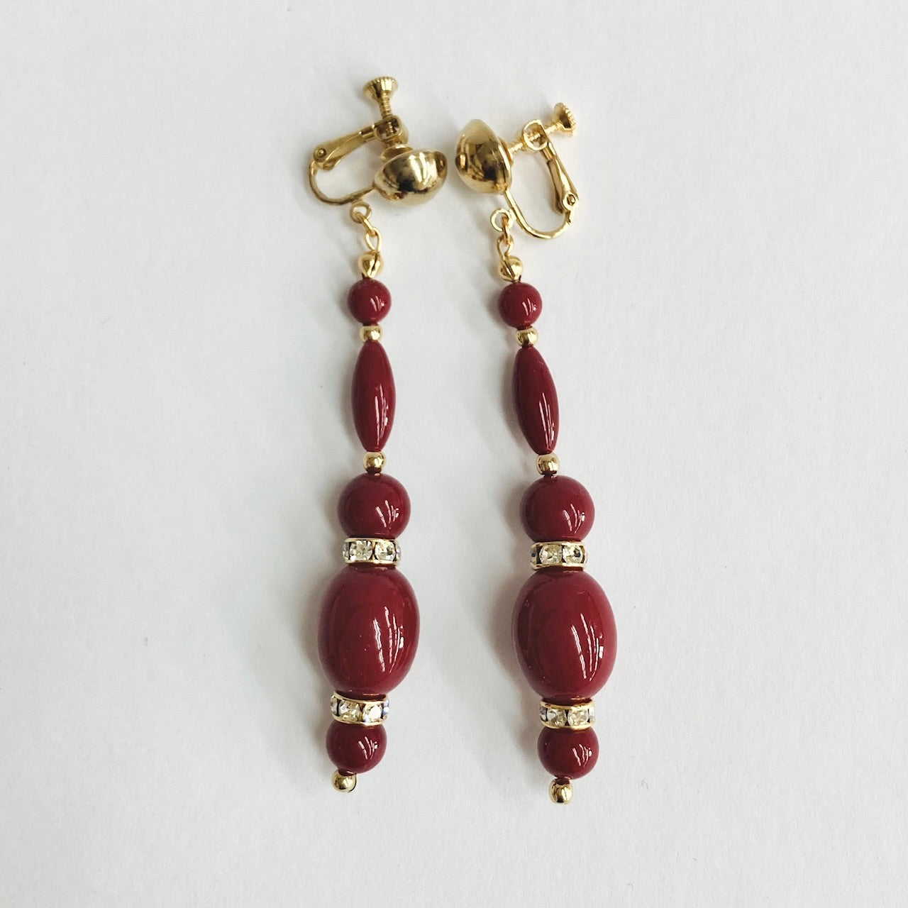 【Made in Japan】"AKADAMA" Bijoux Earrings AK14