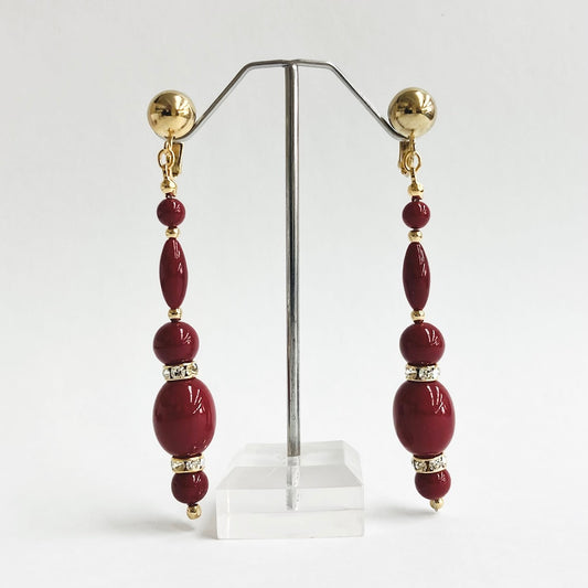 【Made in Japan】"AKADAMA" Bijoux Earrings AK14