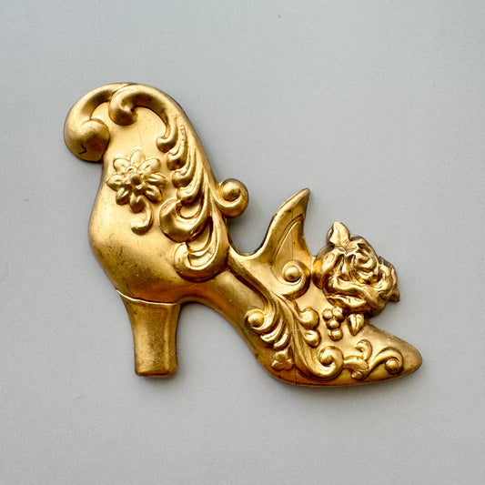 Brass Stamping Victorian Shoe 45×60mm