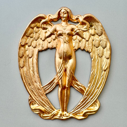 Brass Stamping Fairy with Wings 61×51mm