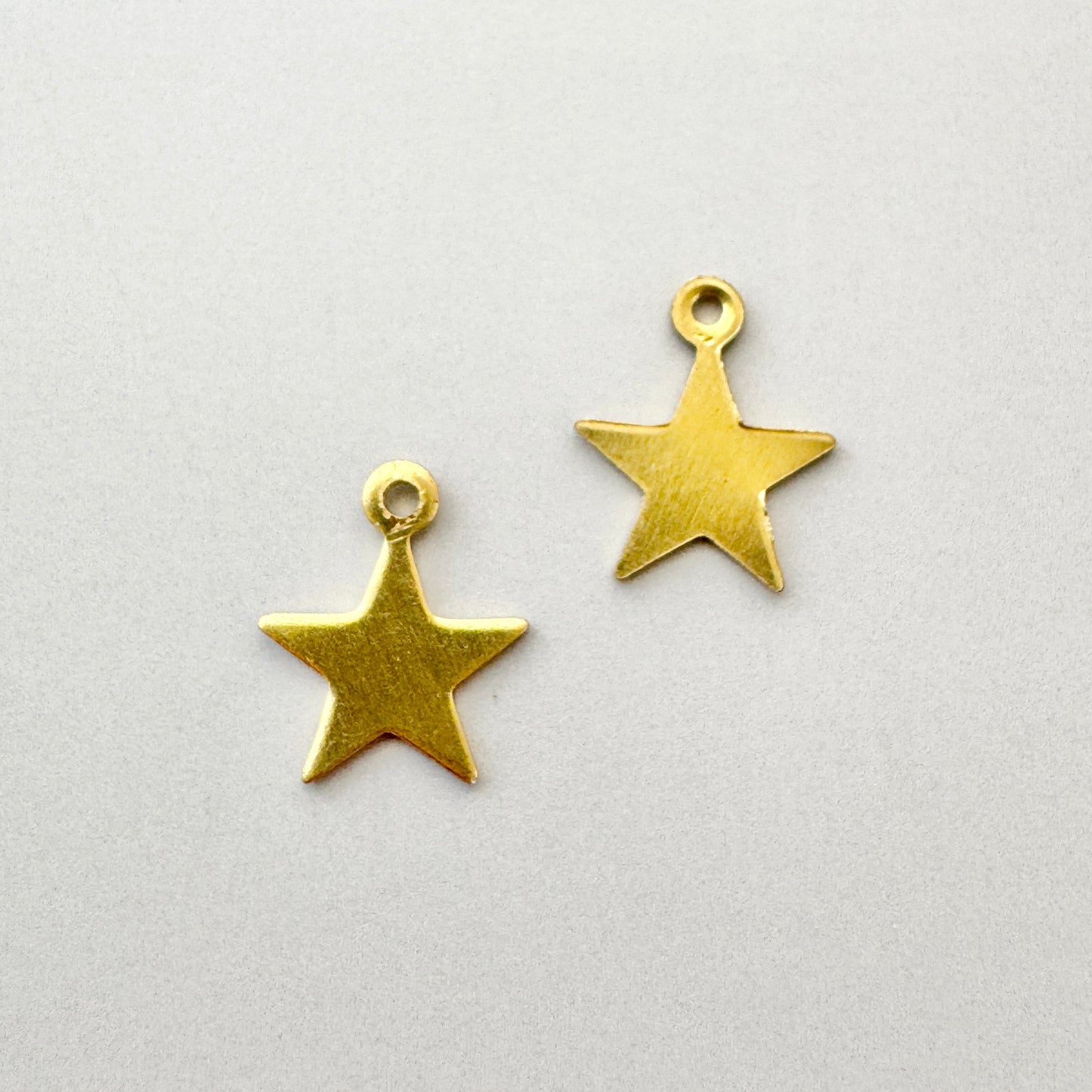 Brass Charm Star 10mm【2pcs】