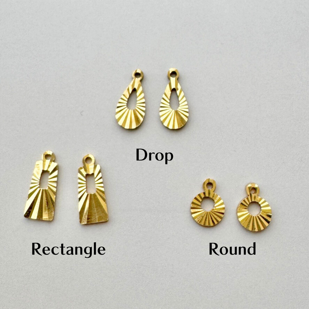 Taiwan Vintage Metal Charms 約8-12mm【2 pcs / 3 design】