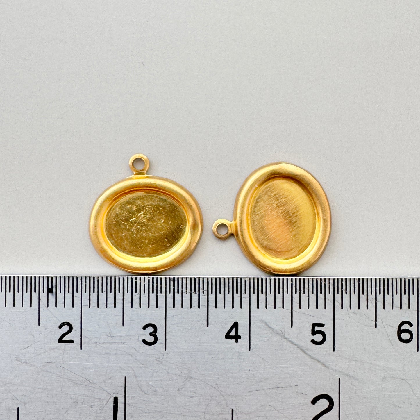 Raw Brass Setting Oval 8x10mm【B品】