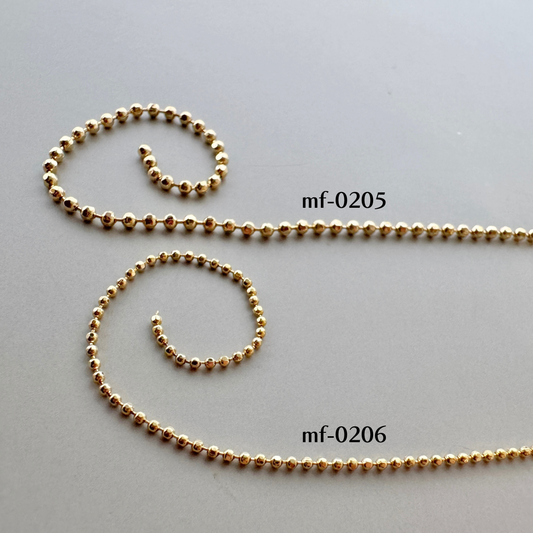 Deadstock Ball Chain 1.5mm / 1.0mm【1m】
