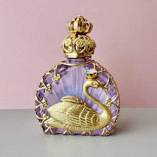 Czech Handmade Perfume Bottle Swan【po-0146】