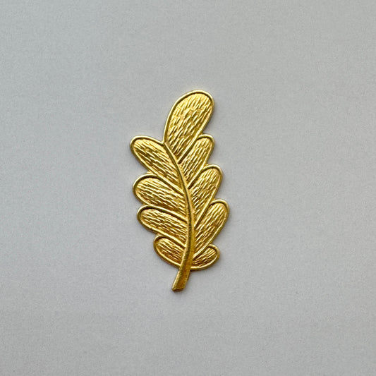 USA Brass Stamping Leaf 31x13mm