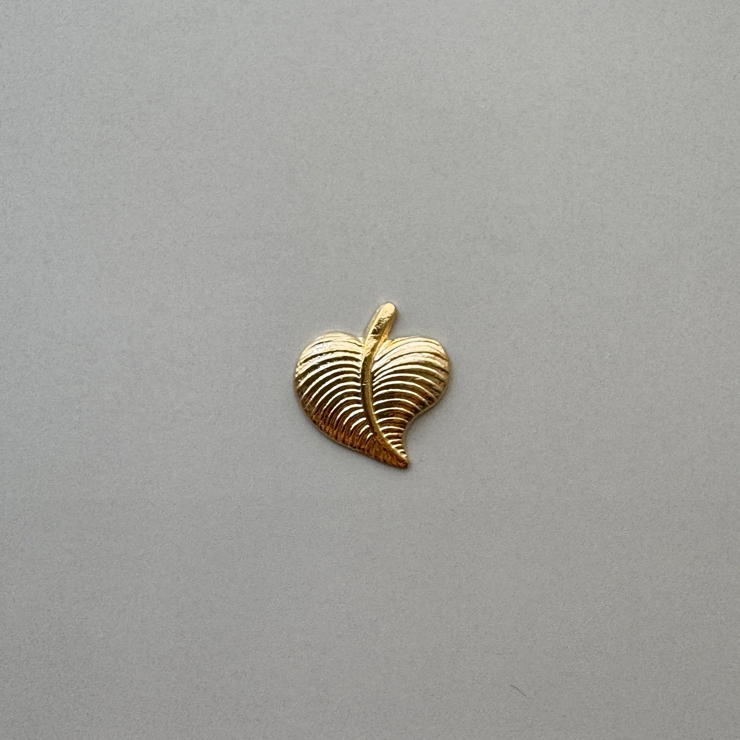 USA Vintage Gold Plated Leaf Stampings 15mm 【2pcs】