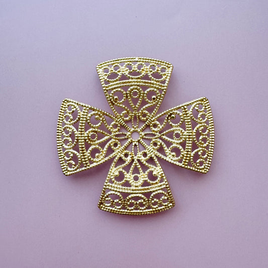 USA Vintage Brass  Filigree 52mm